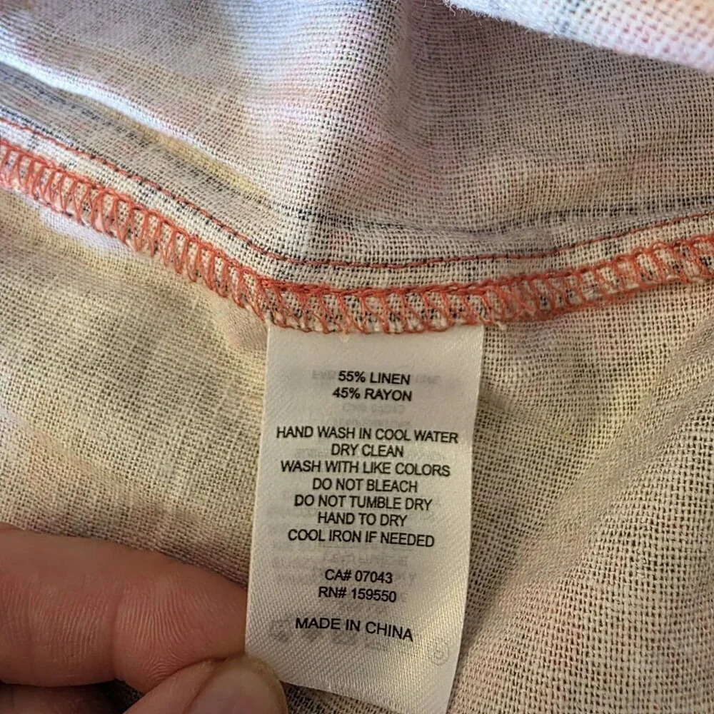 House of Harlow 1960 Linen Blend Paisley Maxi Skirt XS | Boho Festival - Picture 11 of 15